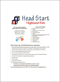 Highland Rim Head Start
