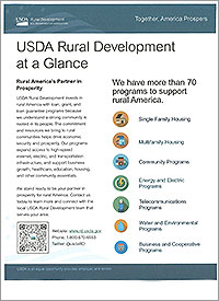 USDA Rural Develpment at a Glance